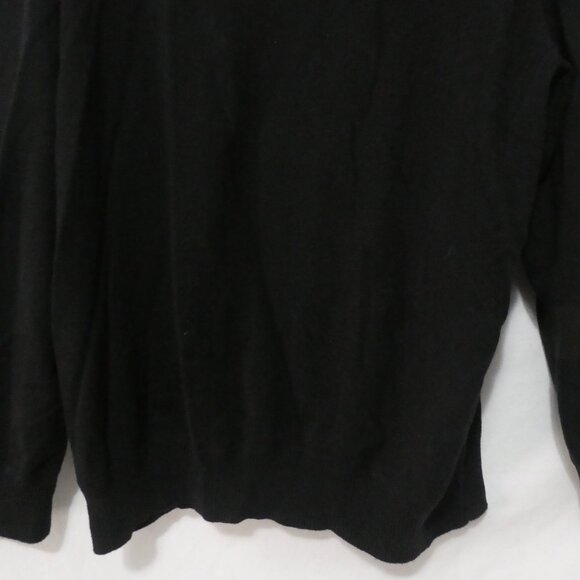 OLD NAVY | XXL | Solid Black Long Sleeve Crewneck Cotton Sweater - Picture 13 of 14
